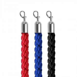Cordone Segnapercorso da 2 metri. Blu, Rosso o Nero per Paletti CROMO - DANIELI